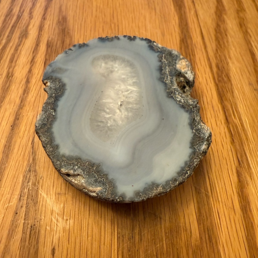 Blue Agate Geode Slice Coaster